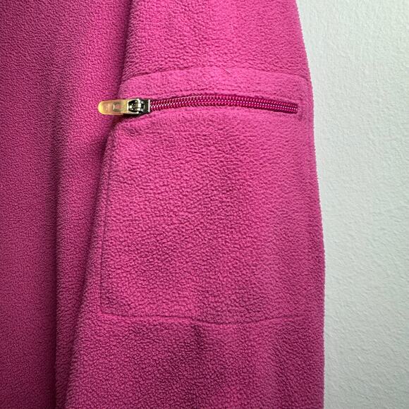 L.L. Bean women’s pink fleece full-zip hoodie. Size 2X - Picture 4 of 8